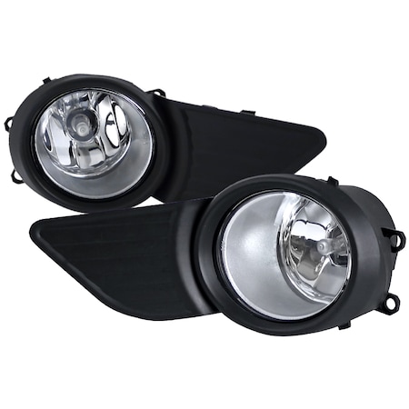 Spec-D Tuning 11-15 Totota Sienna Fog Light Clear Lens LF-SNA11COEM-HZ